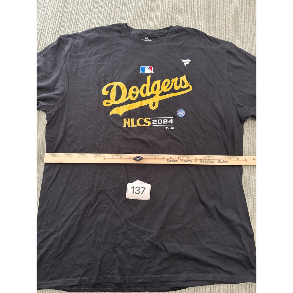 Dodgers NLCS 2024 Fanatics‎ T-Shirt MLB Baseball Black Mens 2XL - Picture 3 of 5